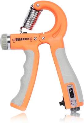 QUICK FIT Countable Hand Strengthener with Adjustable Resistance Exerciser Wrist Workout Hand Grip/Fitness Grip(Orange)
