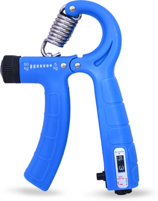 Deviant Buzz Counter Adjustable 5-60KG Hand Gripper Grip Strength For Men & Women Blue Hand Grip/Fitness Grip