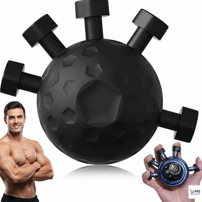 MS Hand Grip Strengthener & Finger Exerciser–Heavy Resistance Grip Ball for fitness Hand Grip/Fitness Grip(Multicolor)