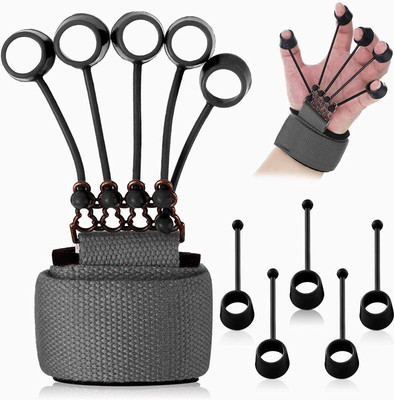 Deviant Buzz Finger Gripper Strength Trainer Forearm Exerciser For Men/Women (Multicolor) Hand Grip/Fitness Grip