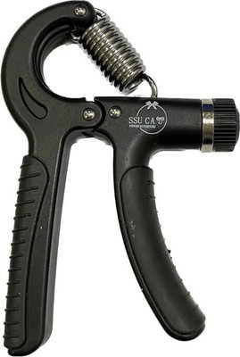 kiyo Adjustable Spring Hand Exerciser | ((Black) Hand Grip/Fitness Grip(Black)