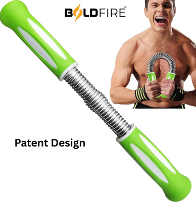 BoldFire MINI Power Twister Bar - Upper Body Exercise for Chest, Shoulder, Forearm, Bicep Hand Grip/Fitness Grip(Green)