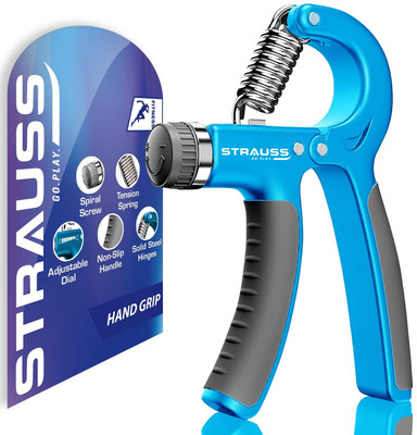 Strauss Adjustable Strengthener | Finger Exerciser| Hand Grip/Fitness Grip(Black, Blue)