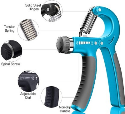 GALAXIA Hand Grip Intelligent Counter,Adjustable Grip Strength Trainer 5-60kg Hand Grip/Fitness Grip(Multicolor)