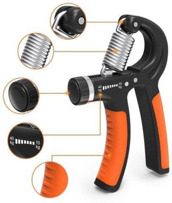Adveriq fitgrip R SHAPED FOREARM EXERCISER HAND GRIPPER FITNESS GRIPPER MADE IN INDIA Hand Grip/Fitness Grip(Orange)