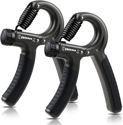 ZODZE 2 Pack Hand Grip Strengthener Adjustable Resistance 10-60 Kgs Forearm Exerciser Hand Grip/Fitness Grip(Multicolor)