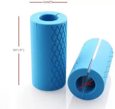 Leosportz Anti-Slip Thick Bar Fat Grip for Weightlifting Hand Grip Hand Grip/Fitness Grip(Blue)