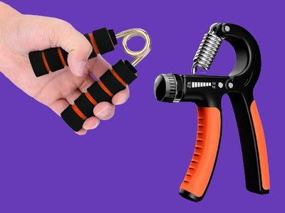 TRUE INDIAN Adjustable 10 to 40kg Hand Grip | Best Hand Exerciser Grip For Men And Women Hand Grip/Fitness Grip(Orange)