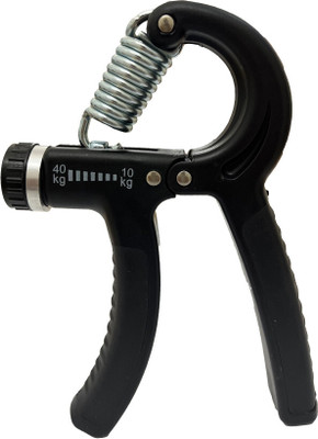 Leosportz Adjustable Hand Grip Strengthener | Enhance Forearms & Fingers | 10kg To 40kg Hand Grip/Fitness Grip(Black)