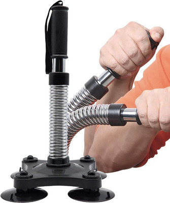 keycraze Arm Wrestling Trainer Exerciser Forearm Equipment Grips Wrist Muscle Developer Hand Grip/Fitness Grip(Silver)