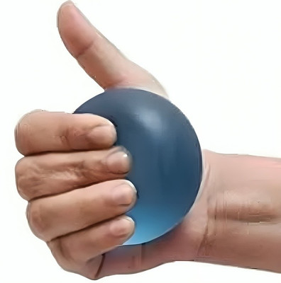 Comfortinglives Silicone Gel Ball Hard, Hand Grip & Stress Relief for Office & Gym Use (Hard) Hand Grip/Fitness Grip(Blue)