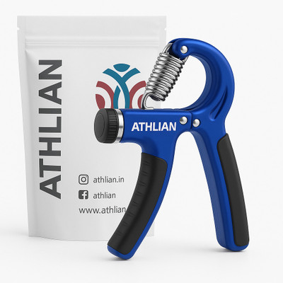 Athlian Adjustable Hand Gripper, Strengthen Your Grip with 5-60 kg Resistance Hand Grip/Fitness Grip(Blue)