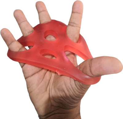 ShivSakti Physiotherapy Gel Hand Spreader Exerciser Round Hand Grip/Fitness Grip(Red)