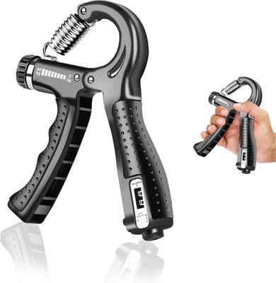 QUICK FIT Hand Strengthener with Counter, Adjustable Resistance from(5-60KG) Hand Grip/Fitness Grip(Black)