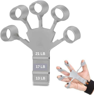 GJSHOP Finger Exerciser & Grip Strengthener – Gripper for Hand & Forearm Workout Hand Grip/Fitness Grip(Grey)