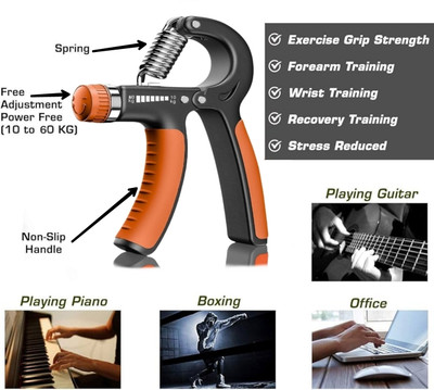 ODDISH; way to fitness Adjustable Hand Gripper for Men & Women for Gym Workout & Home Use Hand Grip/Fitness Grip