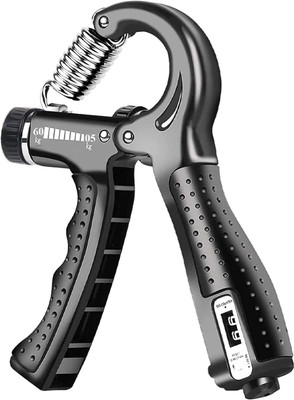 Fitnesstricks Hand Gripper with Counter & Adjustable Spring | Gym Hand Grip Strengthener 60 Kg Hand Grip/Fitness Grip(Multicolor)