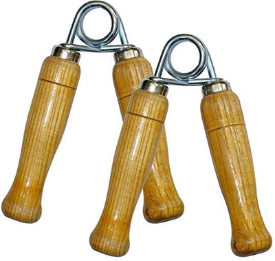 Khargadham Wooden Hand Grip Strengthener Hand Exerciser Wrist Exerciser For Fitness Hand Grip/Fitness Grip(Brown)