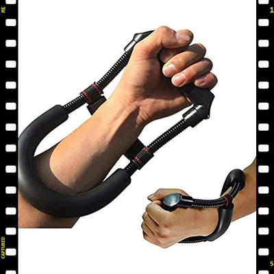 KASO Forearms Exerciser Biceps and Arm Exerciser Wrist, Biceps Workout at Home Gym Hand Grip/Fitness Grip(Black)
