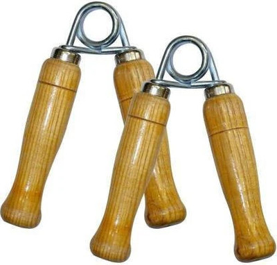 HOC 2 Pc Wooden Hand Grip For Home Gym Hand Grip/Fitness Grip