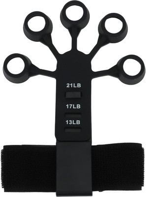 Quinergys Hand Workout Extension Exerciser Hand Grip Trainer-1 Set Hand Grip/Fitness Grip(Black, Grey)