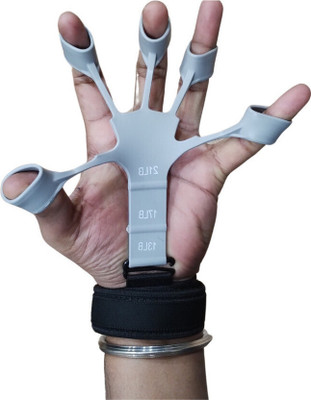 Shopeleven Adjustable Finger Grip Trainer – Strengthen Hands, Fingers & Forearms Hand Grip/Fitness Grip(Grey)