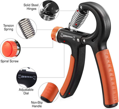 TOOLART TA_newC Foam Hand Grip Strengthener,Hand & Forearm Exerc Hand Grip/Fitness Grip
