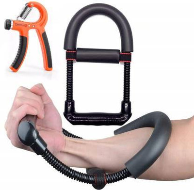 Leosportz Hand Grip Strengthener & Wrist Exerciser Workout Combo Hand Grip/Fitness Grip