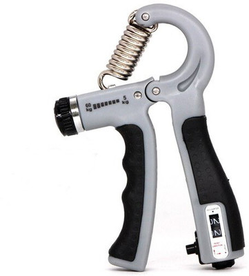 GymWar Hand Grip Strength Trainer, Hand Grip Strengthener with Counter Hand Grip/Fitness Grip(Grey)