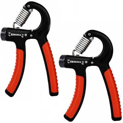 TRUE INDIAN Hand Grip Band For Gym Strengthener Hand Gripper Men Forearm Exercise Handgrip Hand Grip/Fitness Grip(Orange, Black)