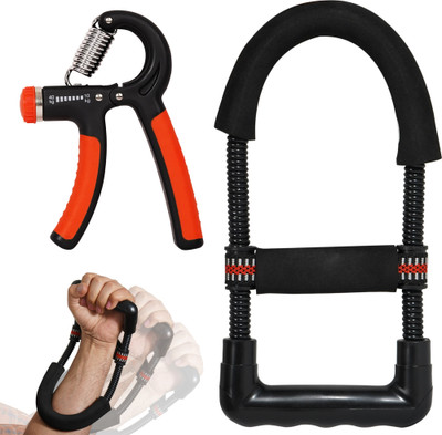 QUICK FIT Strengthener & Wrist Exerciser Workout Combo Hand Grip/Fitness Grip(Multicolor)