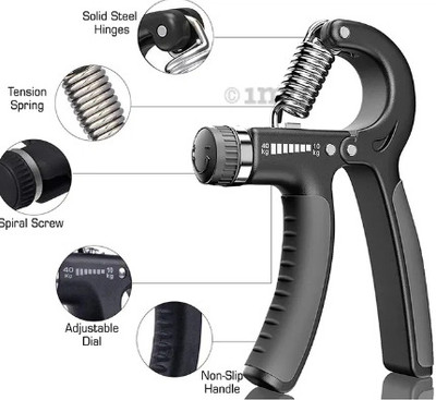 BOLDHIGH Hand Grip Exerciser/Strengthener with Adjustable Resistance 10-40 kg/ Hand Grip/Fitness Grip(Multicolor)