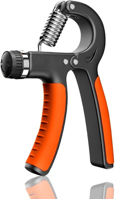 Washaway Hand Grip Workout Strengthener, Adjustable Hand for Gym Hand Exercise Equipment Hand Grip/Fitness Grip(Orange, Black)
