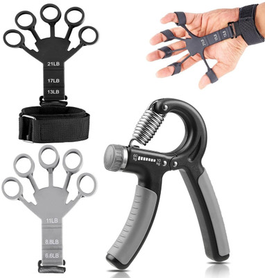 Fitnesstricks Adjustable Hand Gripper & Finger Exerciser Hand Grip/Fitness Grip