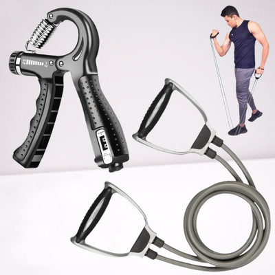 Samayra to toning tube and hand grip combo kit Fitness Accessory Kit Hand Grip/Fitness Grip(Multicolor)