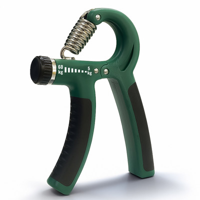 REPKULT Countable Hand Strengthener with Adjustable Resistance Exerciser Wrist Workout Hand Grip/Fitness Grip(Green)