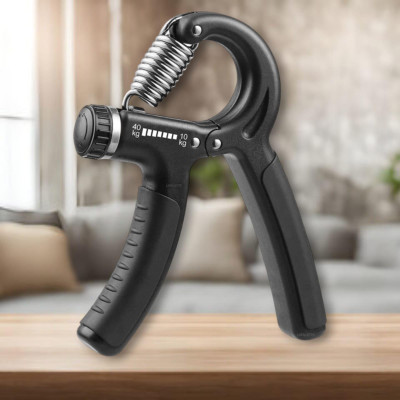 SRD HG-7F Adjustable Hand Grip Strengthener | Hand Gripper | Finger Grip Hand Grip/Fitness Grip(Black)