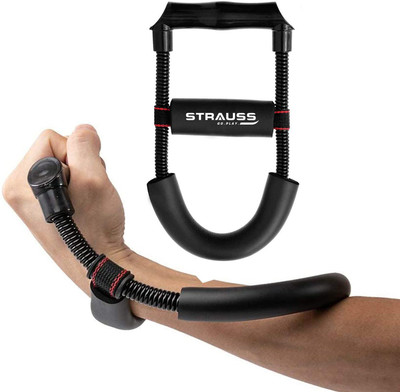 utkrist Adjustable Wrist/Forearm Strengthener, (Black) Hand Grip/Fitness Grip