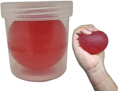 Handgrip Gel Exercise Ball Wrist Muscles Strengthening and Stress Relief for Hand Hand Grip/Fitness Grip(Red)