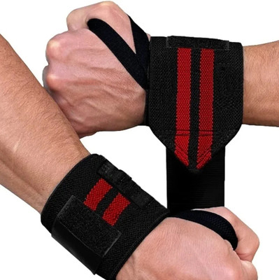 Moderic Wrist support for gym pack of 1 Hand Grip/Fitness Grip(Black)