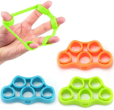 utkrist Finger Exerciser for Forearm and Hand Grip Workout Equipment Pack of 3 Pcs Hand Grip/Fitness Grip