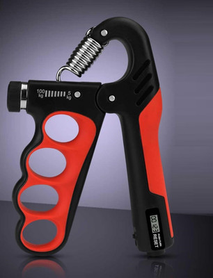 Quinergys Non-Slip Counting Hand Gripper For Muscle Building And Hand Recovery Hand Grip/Fitness Grip(Red)