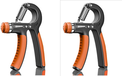 STOROHOLIC Combo Pack Of 2 Hand Grip Band For Gym Strengthener UNISEX orange Hand Grip/Fitness Grip(Orange, Black)