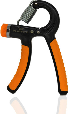 PLAYFITZ Power Forearm Strength Trainer Adjustable 22-132Lbs Hand Grip/Fitness Grip(Orange)