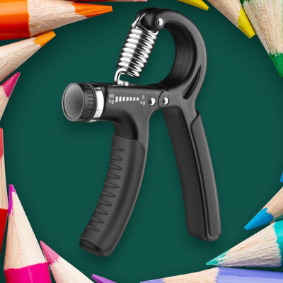 SRD D0S-U8 Hand Grip for Men & Women for Workout/ Adjustable Hand Hand Grip/Fitness Grip(Black)