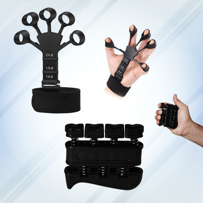 QUICK FIT For man and wowan Finger Gripper, finger stretcher Hand Exercise Hand Grip/Fitness Grip(Black)