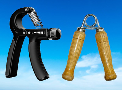 TRUE INDIAN Hand Gripper For Premium Hand Exerciser/ Adjustable 10kg Hand Grip/Fitness Grip Hand Grip/Fitness Grip(Black)