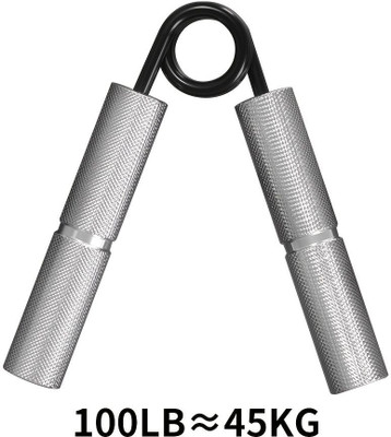 Fitness Scout Hand Grip Exerciser Strengthener Metal Hand Gripper Forearm Wrist Hand Grip/Fitness Grip(Silver)