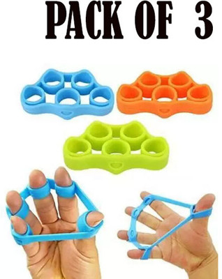 RECTITUDE Pack of 3 finger grip Stretching Resistance Finger Stretcher Set Fitness grip Hand Grip/Fitness Grip