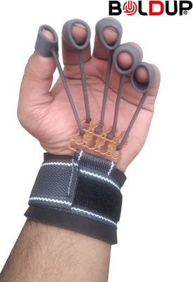BOLDUP Finger Gripper For Finger Grip Strength|Hand&Finger Exerciser For Hand Hand Grip/Fitness Grip(Grey)